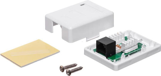 Netrack Single Network Socket RJ45 with Frame Type Cat6 in Transparent Color 106-20