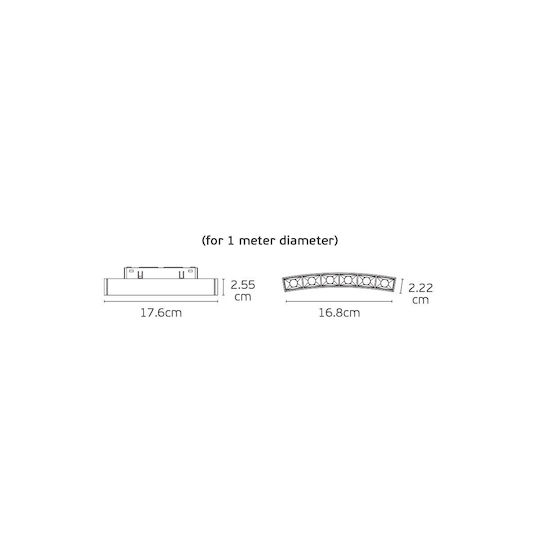 VK Lighting Commercial Linear LED Ceiling Light 1W Warm White