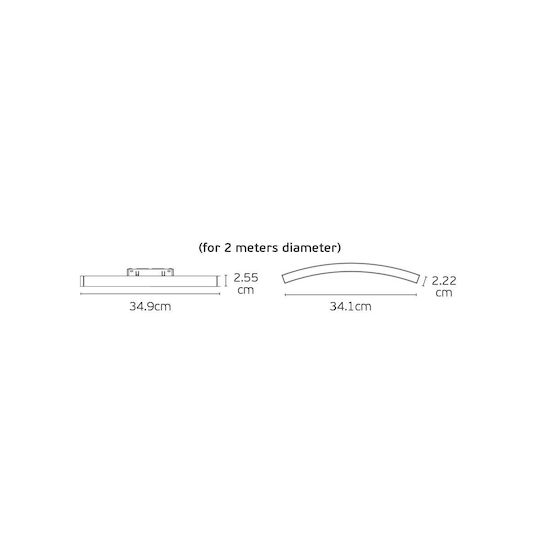 VK Lighting Commercial Linear LED Ceiling Light 15W Warm White