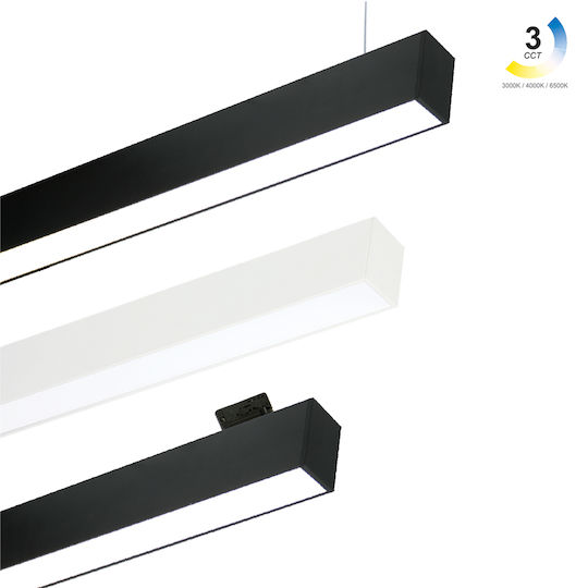 Gekas Commercial Linear LED Ceiling Light 40W Cold White L150xD7.5xH5cm