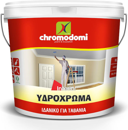 CHromodomi Ceiling Plastic Watercolor Paint for Interior Use White 3lt