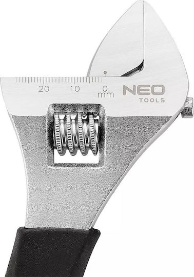 Neo Tools French Wrench with Adjustable Opening 28mm and Anti-Slip Handle 200mm