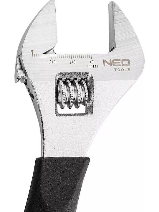 Neo Tools Френски ключ Дължина 200мм с отвор на челюстите до 28мм и антиплъзгаща се дръжка