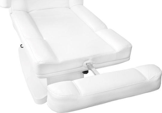 Beauty Chair White with Adjustable Height and Electric Lifting