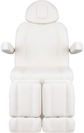 Pedicure Chair White with Adjustable Height and Electric Lifting Mechanism