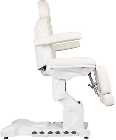 Pedicure Chair White with Adjustable Height and Electric Lifting Mechanism