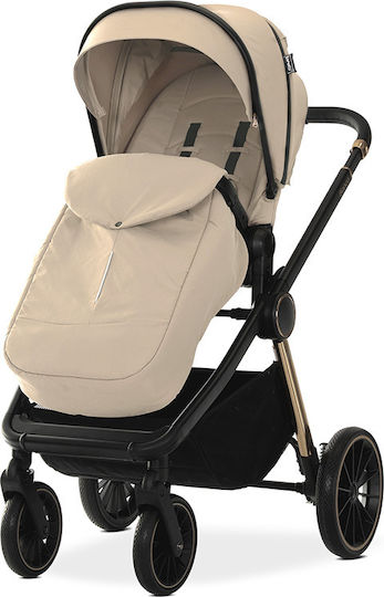 Lorelli Bianca Adjustable 3 in 1 Baby Stroller Suitable for Newborn Beige
