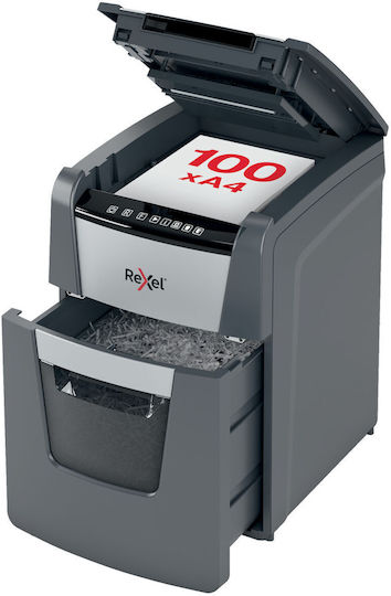 Rexel Distrugător de Documente Optimum Autofeed+ 100m Micro Cut 100 Foi cu Coș 34lt