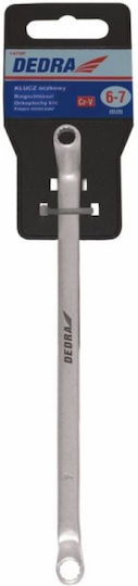 Dedra Double Polygon Wrench Bent with Ratchet Mechanism 24x27mm