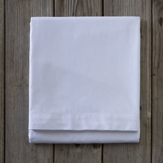 Sprintzio Hotel Sheet White Queen Size 240x260cm 100% Cotton 1pcs