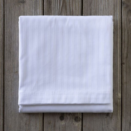 Sprintzio Hotelbettlaken Weiß Halbdoppel 185x280cm Baumwolle und Polyester 1Stück