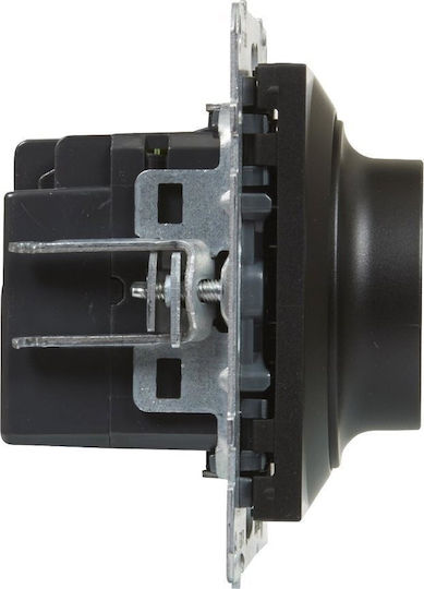 Legrand Suno Recessed Dimmer Switch Without Frame LED Rotary In Black Color