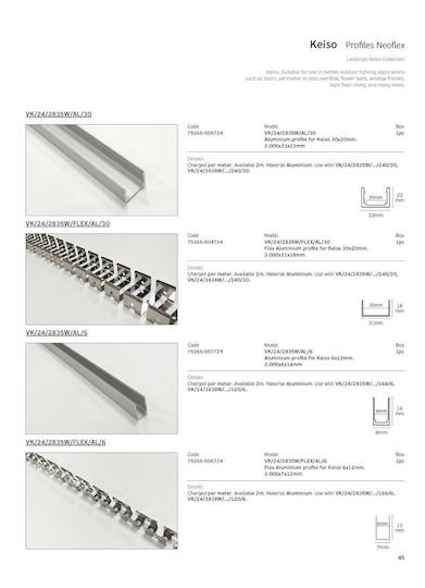 VK Lighting Aluminum Profile for LED Strip