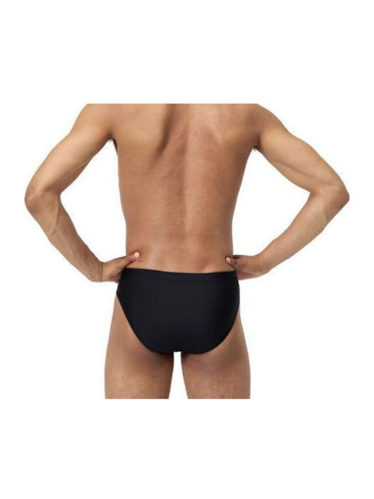 Men's Swimwear Slip Black with Patterns