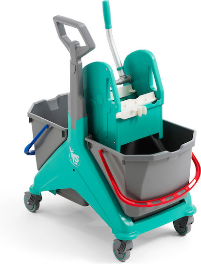 TTS Cleaning Nickita-tec Janitor & Housekeeping Cart 15lt