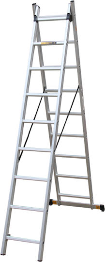 Prostep Doppelter Kombinationsleiter Aluminium