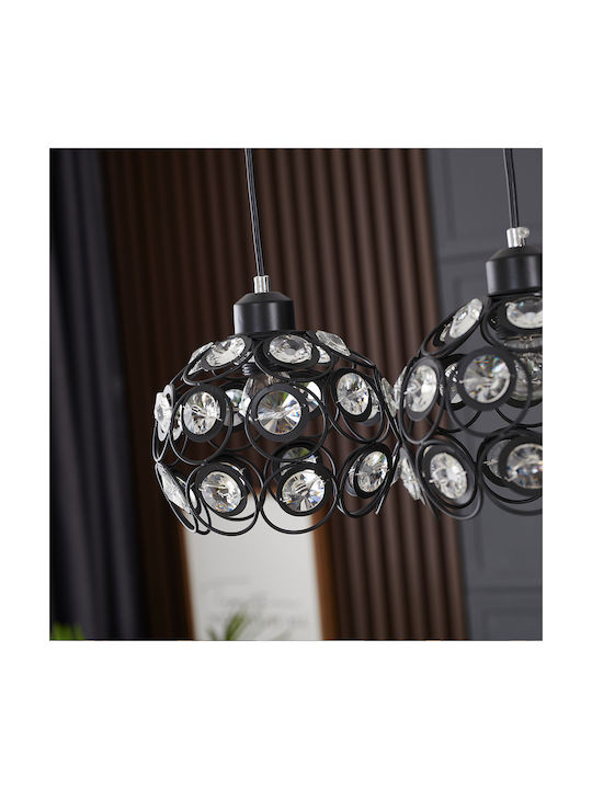 Agora Lighting Reglabil Lustră Florence Calea ferată cu Dulie E27 65x65x90cm.