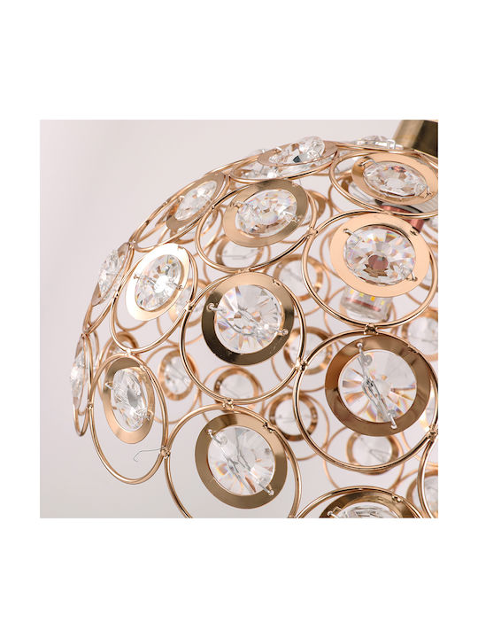 Agora Lighting Ρυθμιζόμενο Κρεμαστό Φωτιστικό Χρυσό