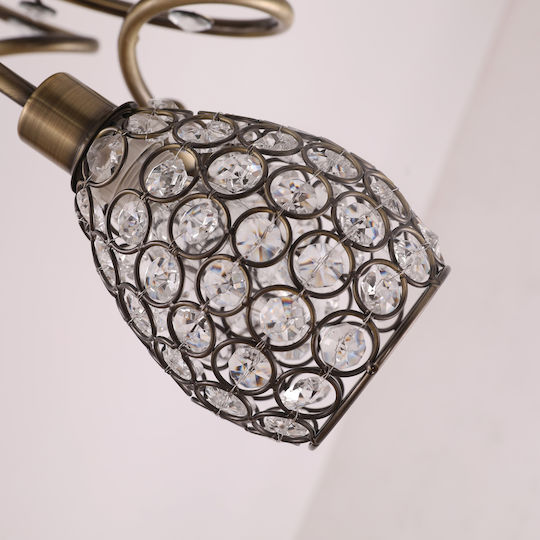 Agora Lighting Таванно осветление 59бр Сребрист с Фасунга E14