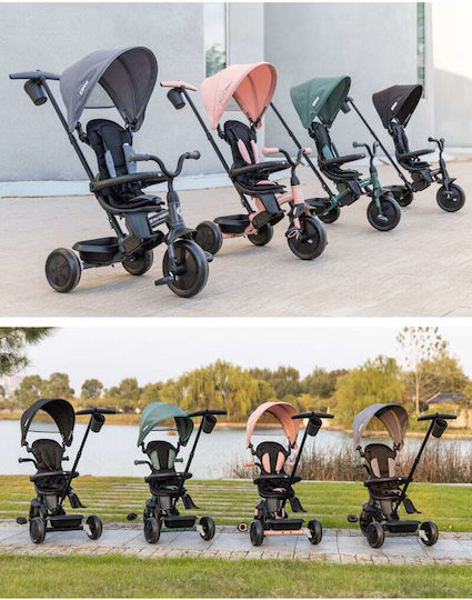 Q Play Elite Platinum Convertible with Parental Handle 6 in 1 for 10 Months Green