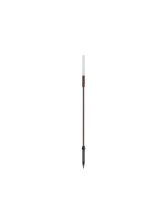 Ideal Lux Outdoor Floor Lamp LED for Exterior Space 1.5W with Warm White Light IP65 Brown