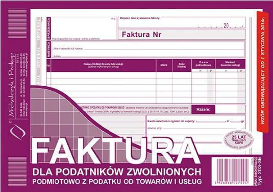 Invoice Tax-exempt Individuals 80 Sheets