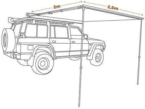 Τέντα Αυτοκινήτου Oztrail Blockout 2m X 2,5m
