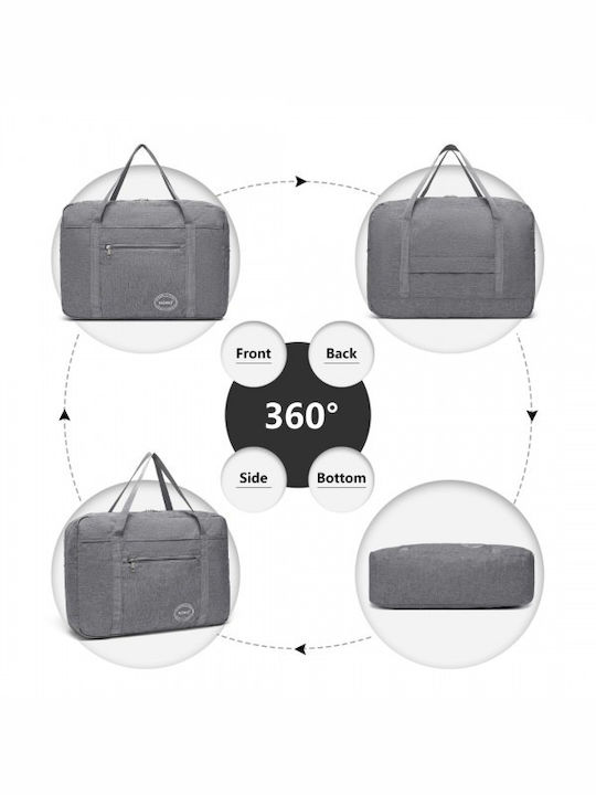 Miss Lulu Foldable Waterproof Storage Cabin Travel Handbag Gray