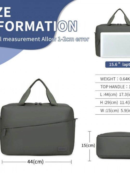 Miss Lulu Water-Resistant Travel Bag Laptop Sleeve Multi-Functional Tote Business Weekend Large Capacity Men Women Gray