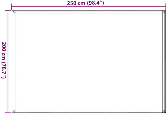 Vidaxl Covor pentru Cort Antracit 250 x 200 cm