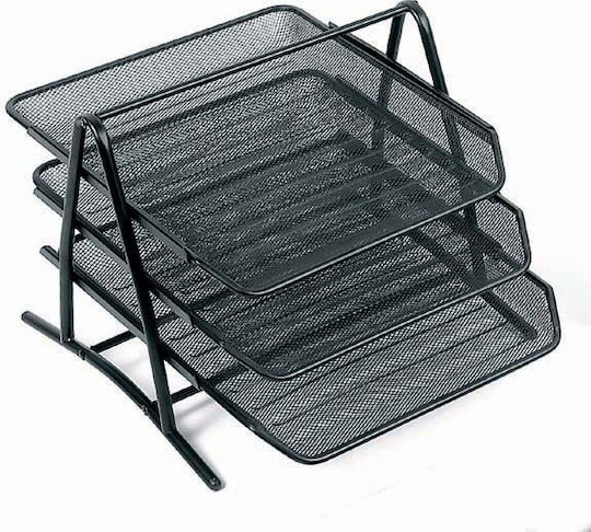 Osco Leather Desktop Drawer 3 Positions 25x18.5x34cm Black