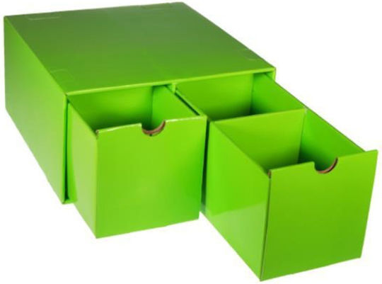 Next Paper Desktop Drawer 2 Positions 30.5x29.7x15.5cm Green