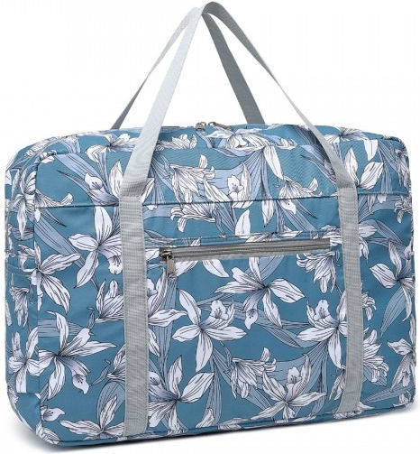 Miss Lulu Reisetasche Blau Stoff