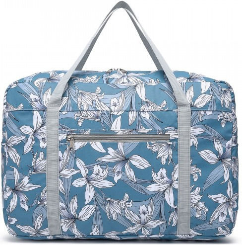 Miss Lulu Reisetasche Blau Stoff