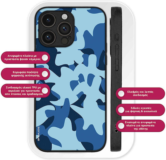Sonique Camouflage Army Series Case for Samsung Galaxy Z Fold 6 Blue