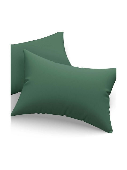 Eponj Home Σετ Μαξιλαροθήκες Green 50x70εκ.