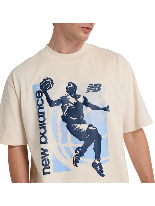 Hoops Graphic Sportliches T-Shirt Beige