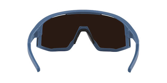 Bliz Cycling Glasses Fusion with Blue Frame & Mirror Lenses