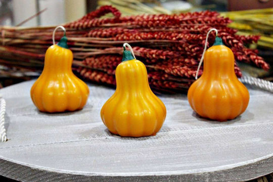Κολοκύθα Κέρινη Άρωμα Pumpkin Spice Καμπυλωτή 7,8x6,2cm