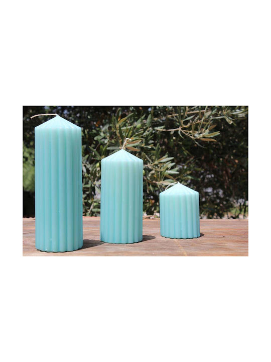 Aromatische gerippte Kerze Minzpulverduft 7x20