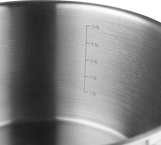 Florina Chef Töpfe Set aus Rostfreiem Stahl 4-tlg