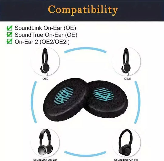 Perne de schimb pentru urechi Bose On-ear 2 perechi-negru compatibil
