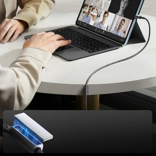Joyroom S-A50 Unlimited Μαγνητικό USB-A to Lightning Cable 60W Γκρι 1.2m