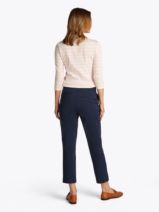 Women's Chino Trousers Slim Fit Navy