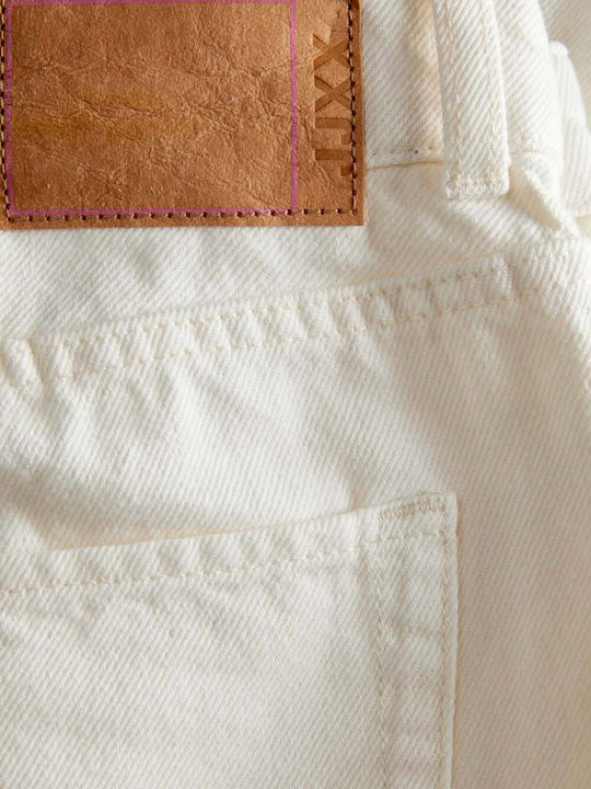 Women's Jean Trousers in Wide Line White