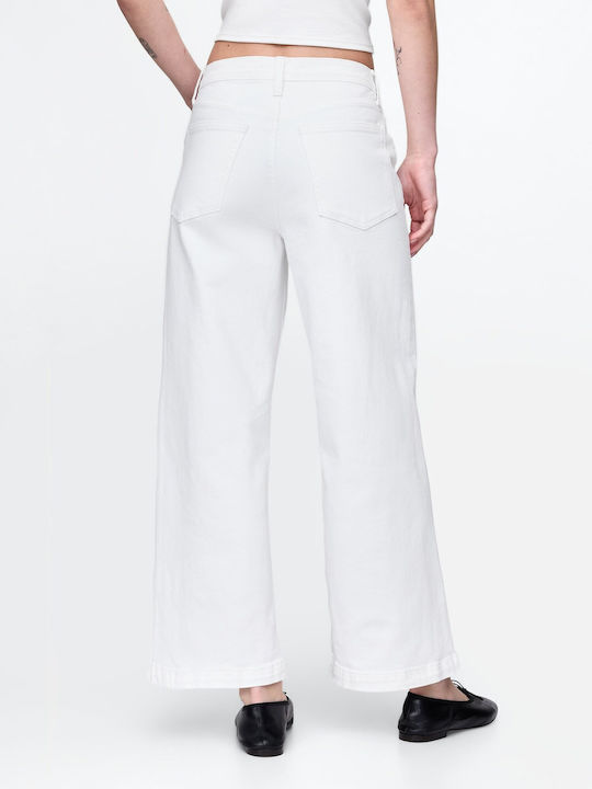 Hoch tailliert Damenjeans Optic White