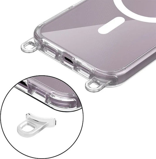Tech-Protect Flexair Chain Back Cover Silicone / Plastic Transparent (iPhone 16)