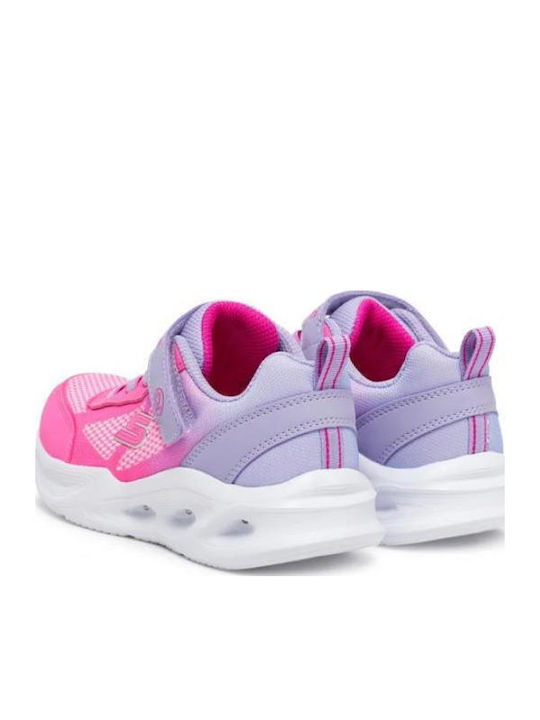 LIGHTED GORE Παιδικά Sneakers με Σκρατς & Φωτάκια Φούξια