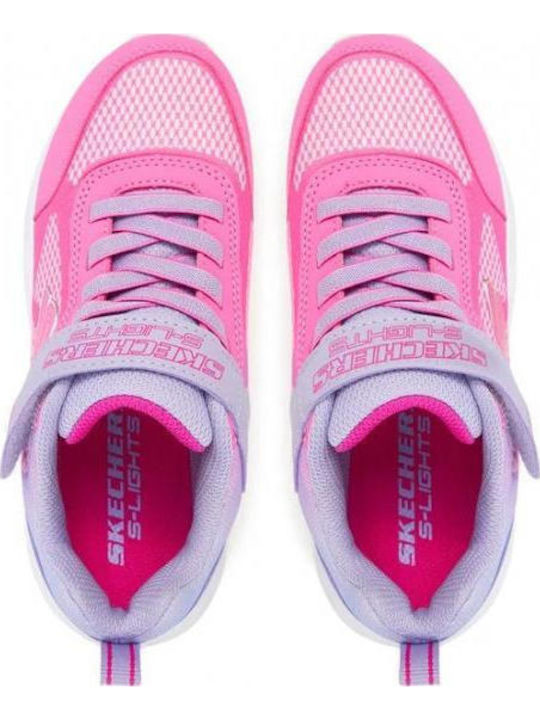 LIGHTED GORE Παιδικά Sneakers με Σκρατς & Φωτάκια Φούξια