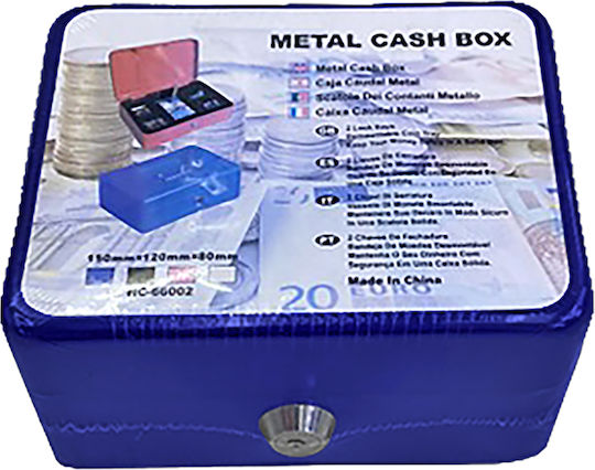 HOMie Cash Box with Lock Blue 11-876
